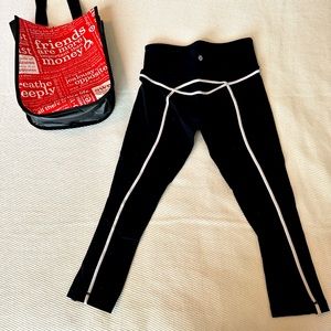 Lululemon size 4 crops - super cute detail on back